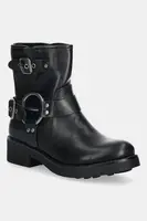 Kožené kotníkové boty Answear.LAB dámské, černá barva, na podpatku