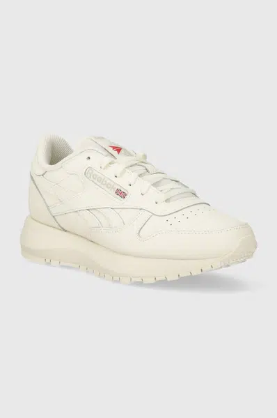 Kožené tenisky Reebok Classic CLASSIC LEATHER béžová barva, 100074459