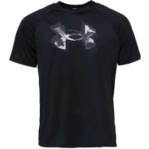 Under Armour TECH PRINT FILL Pánské tričko, černá, velikost