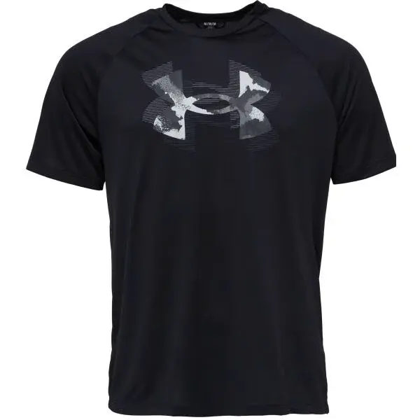 Under Armour TECH PRINT FILL Pánské tričko, černá, velikost