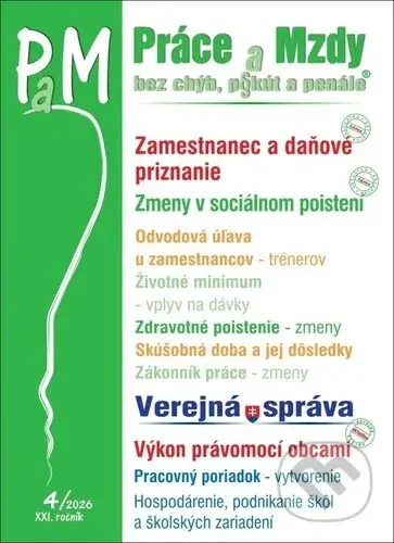 PaM č. 4 / 2026 - Daňové priznanie u zamestnanca (Zmeny v sociálnom poistení) - kniha z kategorie Daně