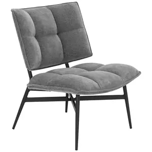 P & B KŘESLO, textil, šedá