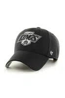 Bavlněná baseballová čepice 47 brand NHL LA Kings černá barva, s aplikací, HVIN-BLPMS08WBP-BK88