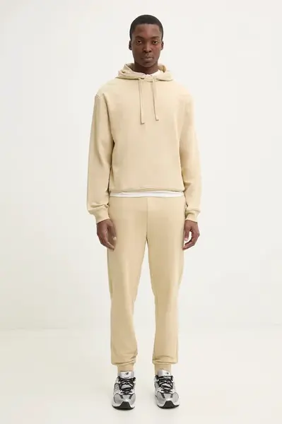 Bavlněná tepláková souprava HUGO DapoDayote černá barva, 50492581