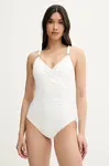Jednodílné plavky MICHAEL Michael Kors LOGO TRIM SURPLICE ONE PIECE