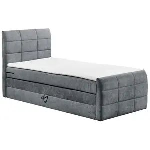 MID.YOU POSTEL BOXSPRING, 100/200 cm, antracitová