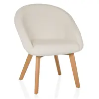 MID.YOU ŽIDLE S PODRUČKAMI, buklé, bílá