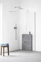 kielle Meara - Sprchová stěna Walk-In 90x200 cm, chrom/čiré sklo 20726WI0900