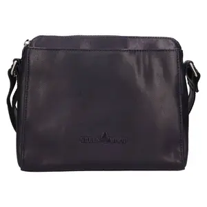 Dámská kožená crossbody kabelka Greenwood Melony - tmavě modrá