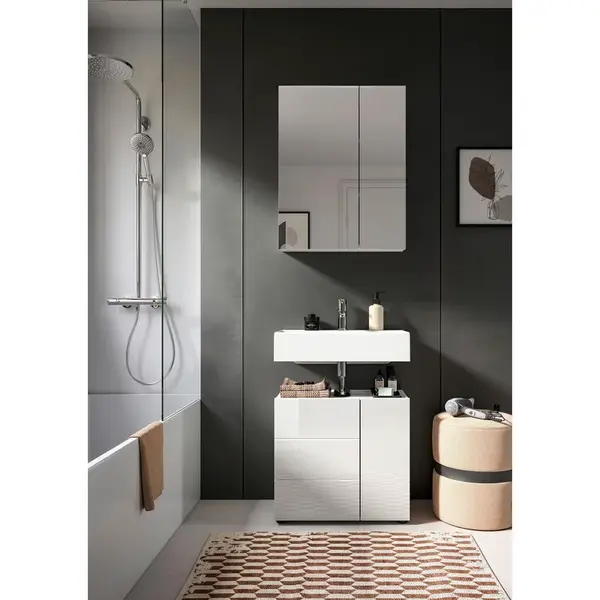 MID.YOU KOUPELNA vysoce lesklá bílá, bílá