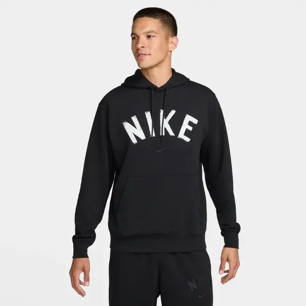 Nike Swoosh Mens Dri-FIT French Terry Pullover Fitness Hoodie L