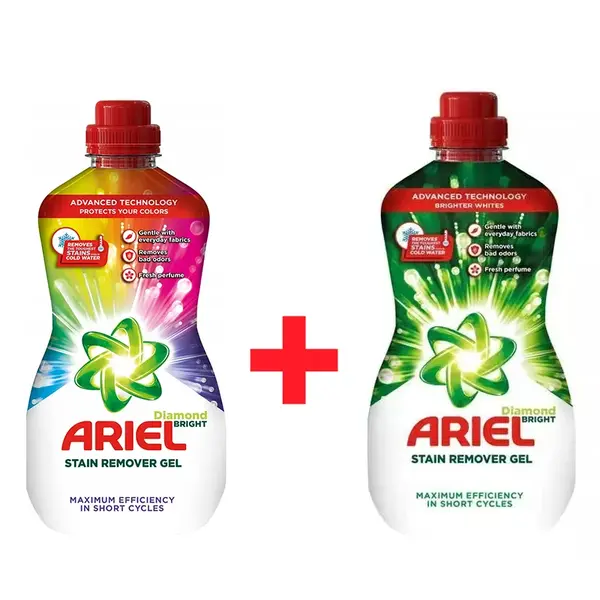 ARIEL gélový dstraňovač škvŕn Color + White 2×950 ml