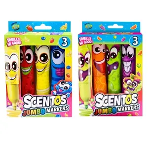 Fixy voňavé Scentos Jumbo Funny Face 3ks