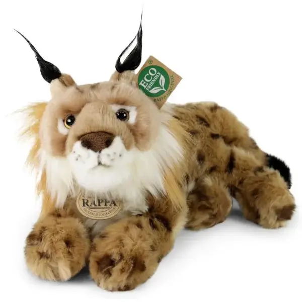 Plyšový rys ležící 28 cm ECO-FRIENDLY