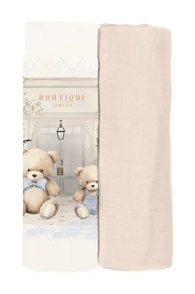 Jamiks kojenecká plena PETITINO 2-pack