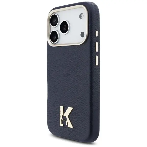 Zadní kryt KARL LAGERFELD case pro Apple iPhone 17 Pro compatible with MagSafe KLHMP17L5PGFKHGB, blue