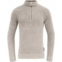 Devold BISPEN WOOL ZIP NECK Pánsky vlnený sveter, sivá, veľkosť