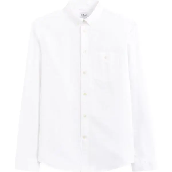 CELIO DAXFORD Pánská košile, bílá, velikost