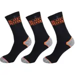 BLACK & DECKER SOCKS 3P Pracovní ponožky, černá, velikost 43-46