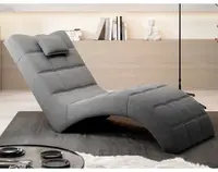 Relaxační lehátko London, holubí šedá látka