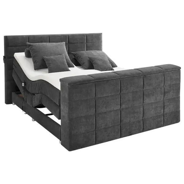 Carryhome POSTEL BOXSPRING, 180/200 cm, antracitová