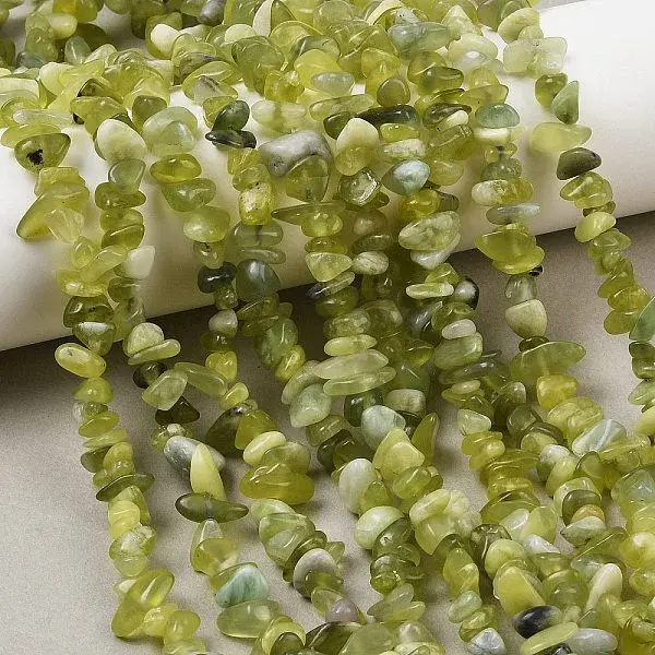 Natural Jade Chip Beads Strands