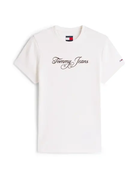 Tommy Jeans Tričko 'ESS'  čierna / biela