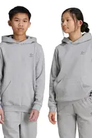 Dětská mikina adidas Originals HOODIE šedá barva, s kapucí, melanžová, IX5285
