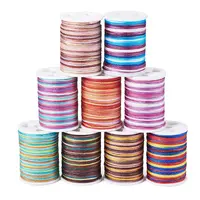 9 Rolls 9 Colors Segment Dyed Polyester Thread