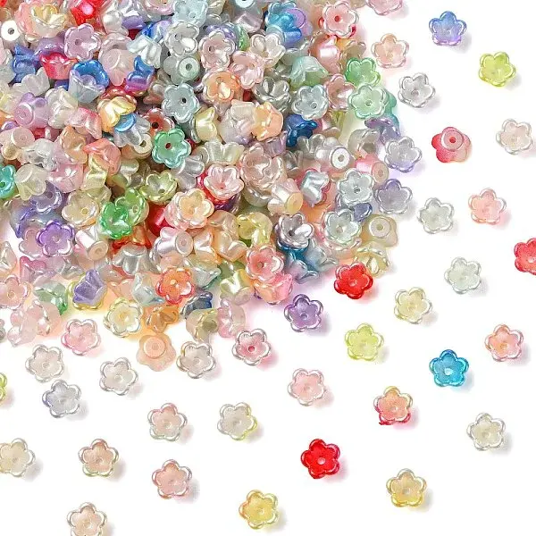 500Pcs ABS Plastic Bead Caps