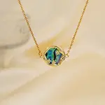 Exquisite Brass Pave Clear Shiny Cubic Zirconia Flat Round with Star Pendant Necklaces