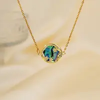 Exquisite Brass Pave Clear Shiny Cubic Zirconia Flat Round with Star Pendant Necklaces