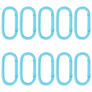 10Pcs Alloy Spring Gate Rings