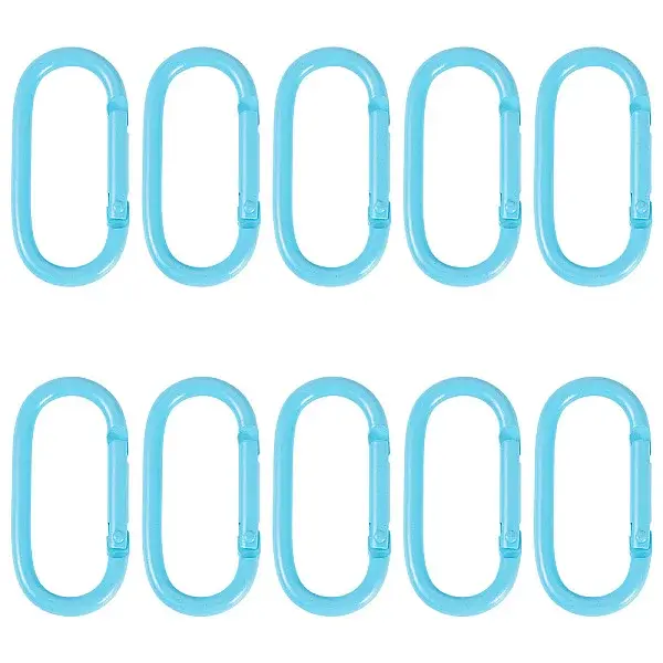 10Pcs Alloy Spring Gate Rings