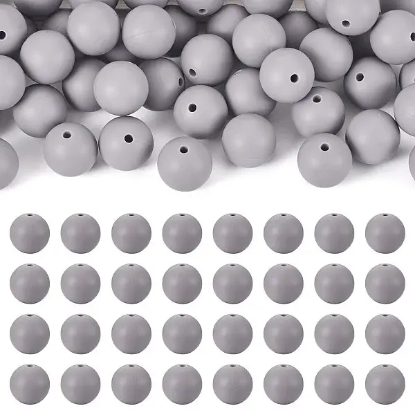50Pcs Food Grade Eco-Friendly Silicone Beads