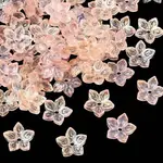 Two Tone Transparent Glass Bead Cap