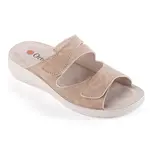 Dámské ortopedické pantofle na klínku béžové vel. 40