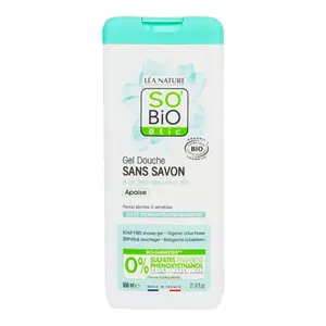 SO’BiO étic Sprchový gel bez mýdla s lotosovým květem BIO 650 ml
