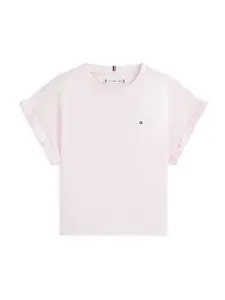 TOMMY HILFIGER Tričko 'ESSENTIAL'  rosé