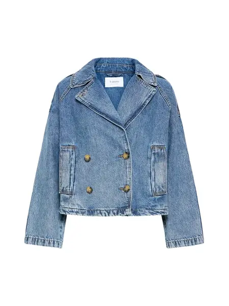 b.young Prechodná bunda 'BYCitan'  modrá denim