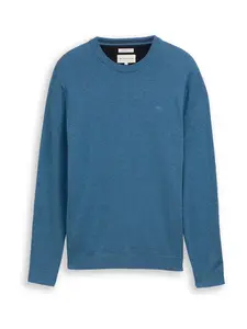 TOM TAILOR Sveter  modrá melírovaná
