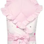 Baby Nellys Rychlozavinovačka s volánkem a stuhou I love Girl