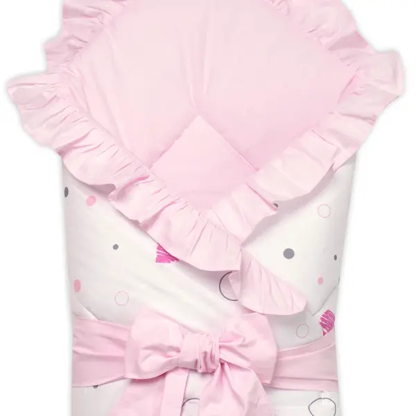 Baby Nellys Rychlozavinovačka s volánkem a stuhou I love Girl