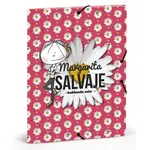 Busquets odkladacia mapa 3-klopá s gumičkou Margarita SALVAJE margarétka-Busquets