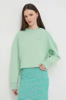 Mikina Pepe Jeans LYNETTE dámská, zelená barva, hladká, PL581432