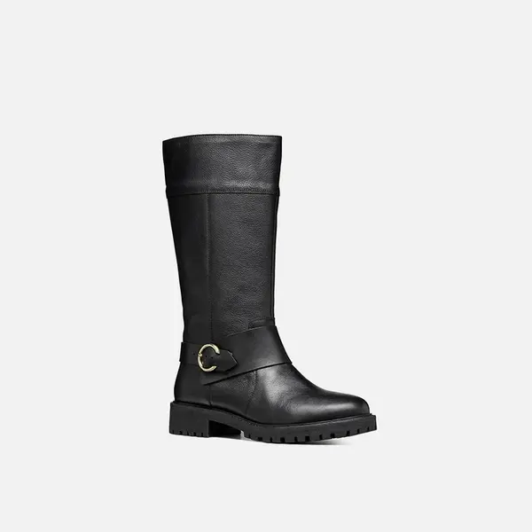 Black Women's Geox Hoara Boots - Women's