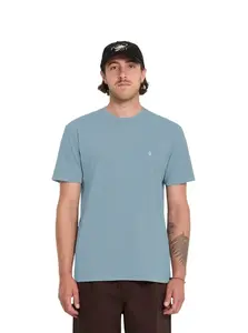 Volcom pánské tričko Solid Stone Emb Sst Tradewinds | Modrá | Velikost XL | 100% bavlna