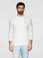 Ombre Men's urban print longsleeve - light brown