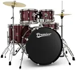 Premier Revolution 22" 5pc Drum Kit Red Sparkle