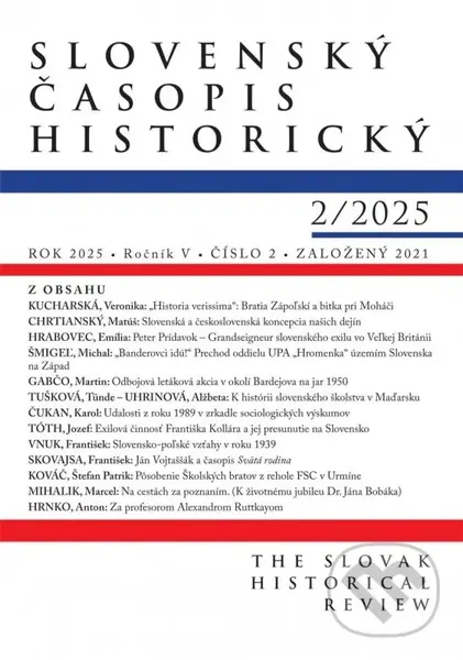 Slovenský časopis historický 2/2025